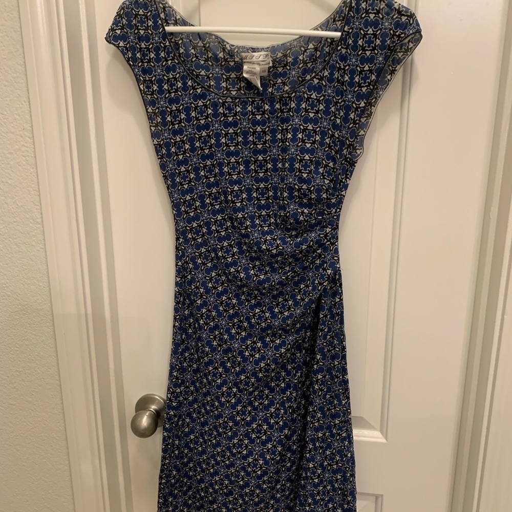 Blue sheer dress